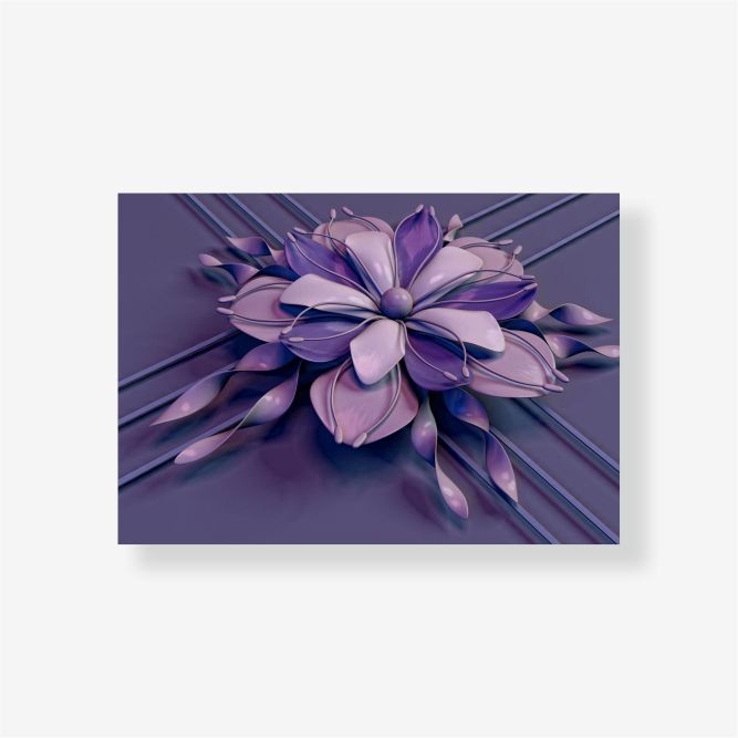 фиолетовый 3D цветок